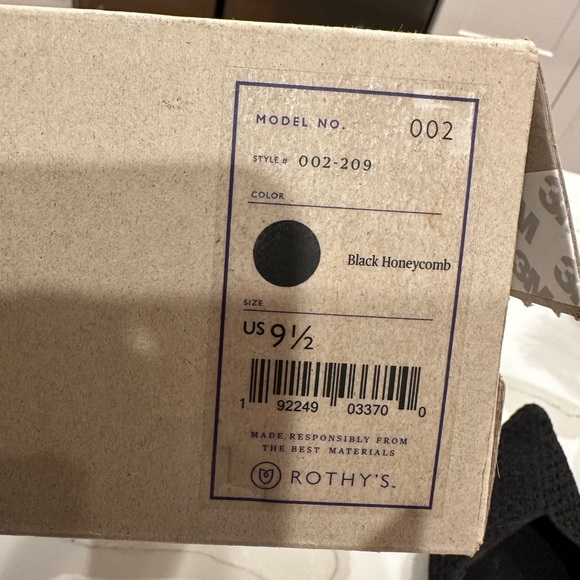 Rothy’s black slip in knit shoes - Picture 7 of 9